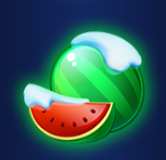 Символ игрового автомата Santa's Fruits Арбуз