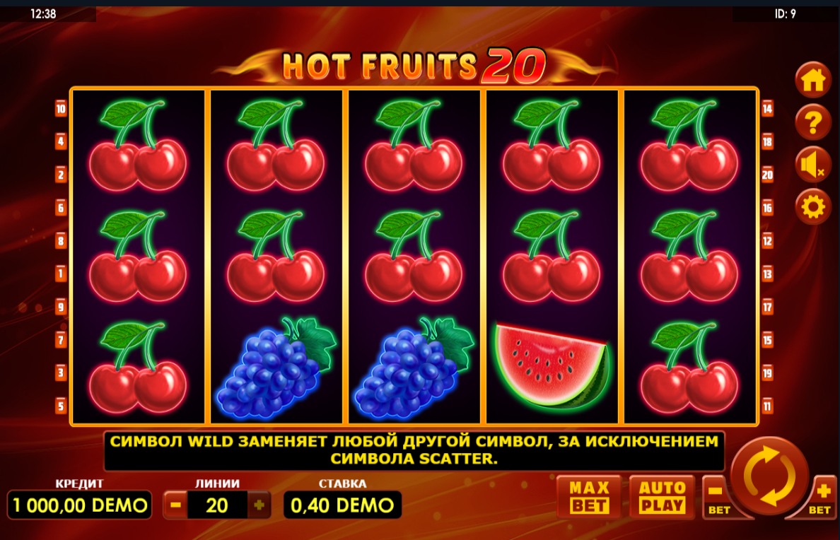 Изображение игрового автомата Hot Fruits 20
