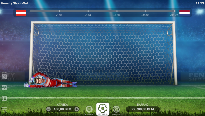 Изображение автомата Penalty Shoot Out