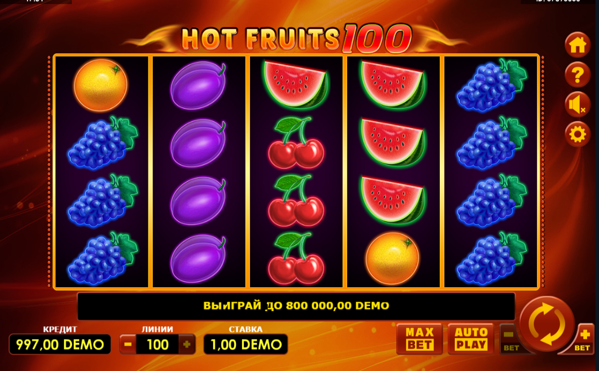 Изображение автомата Hot Fruits 100