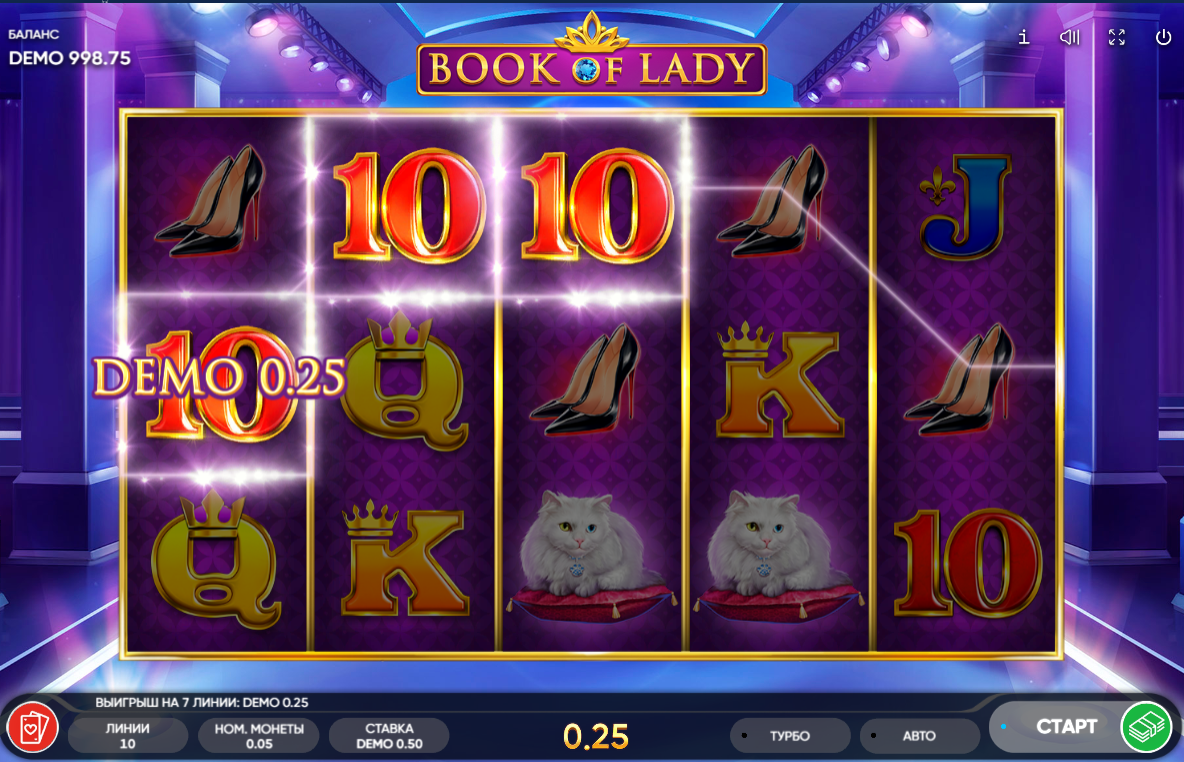 Изображение игрового автомата Book Of Lady