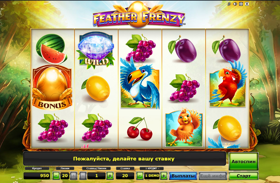 Изображение игрового автомата Feather Frenzy