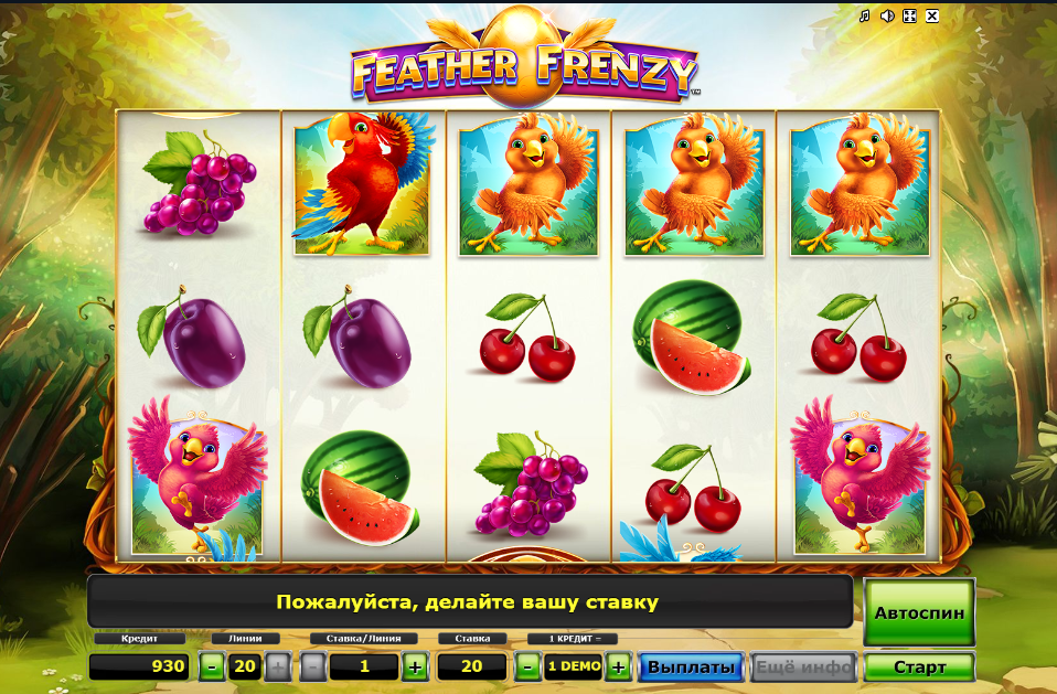 Изображение автомата Feather Frenzy