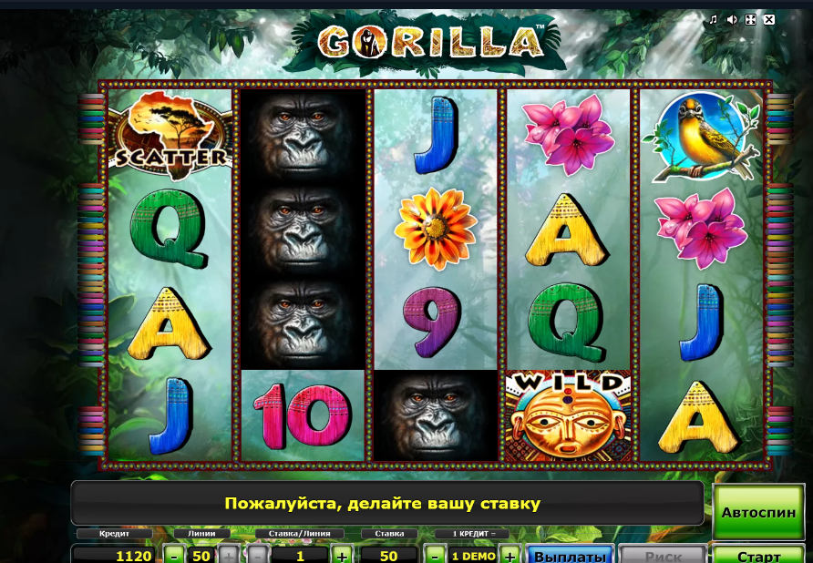 Изображение игрового автомата Gorilla