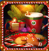 Символ игрового автомата Book Of Xmas Jingle Bells Какао и печенье
