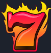 Символ игрового автомата Hot Triple Sevens Special Огненная красная семерка