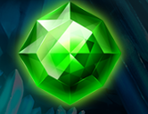 Символ игрового автомата Crystal Strike Зеленый камень