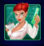 Символ игрового автомата Reel Attraction Женщина-ученый